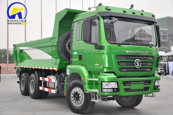 6X4 샤크맨 M3000 F3000 371HP 380HP 400HP 430HP 10바퀴 U 모양 사용 된 덤프 트럭