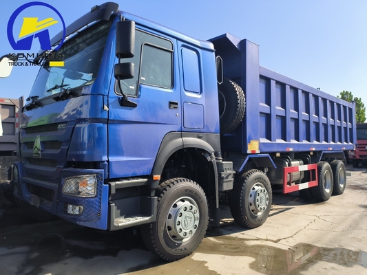 사용 된 HOWO 덤프 트럭 8X4 12바퀴 371HP 380HP 400HP 앞 리프팅 스타일 좋은 상태