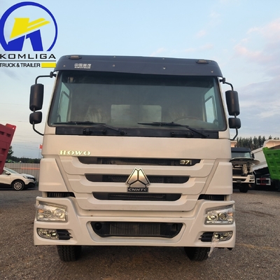 사용 된 HOWO 덤프 트럭 8X4 12바퀴 371HP 380HP 400HP 앞 리프팅 스타일 좋은 상태
