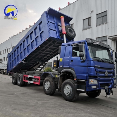 사용 된 HOWO 덤프 트럭 8X4 12바퀴 371HP 380HP 400HP 앞 리프팅 스타일 좋은 상태