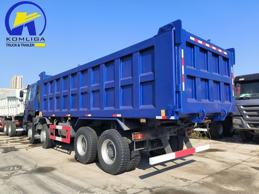 사용 된 HOWO 덤프 트럭 8X4 12바퀴 371HP 380HP 400HP 앞 리프팅 스타일 좋은 상태
