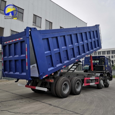 사용 된 HOWO 덤프 트럭 8X4 12바퀴 371HP 380HP 400HP 앞 리프팅 스타일 좋은 상태