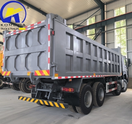 시노트룩 HOWO 8X4 12바퀴 틱퍼 트럭 371HP 380HP 400HP 430HP 50톤 사용 및 덤프 트럭