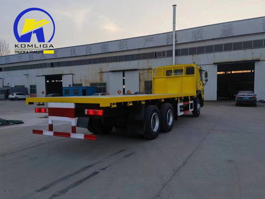351-450hp 10 바퀴 화물 트럭 Sinotruk HOWO/Shacman/Dongfeng/FAW 평면 갑판 트럭