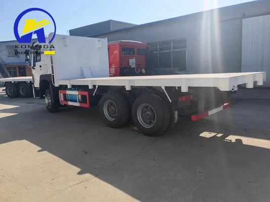 351-450hp 10 바퀴 화물 트럭 Sinotruk HOWO/Shacman/Dongfeng/FAW 평면 갑판 트럭