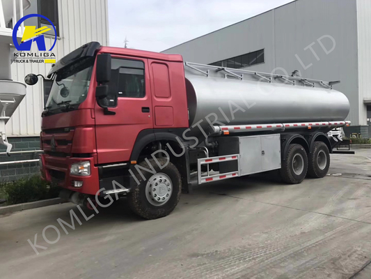 수동 6X4 20cbm 25cbm 20000/25000 리터 시노트럭 HOWO 샤크맨 디젤 연료 탱크 트럭
