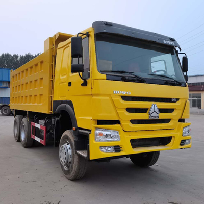 375마력 사용 된 HOWO Sinotruk 덤프 트럭 좋은 상태 6X4 좌석 ≤5 유로 2