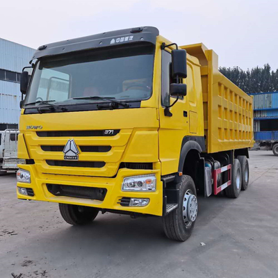 375마력 사용 된 HOWO Sinotruk 덤프 트럭 좋은 상태 6X4 좌석 ≤5 유로 2
