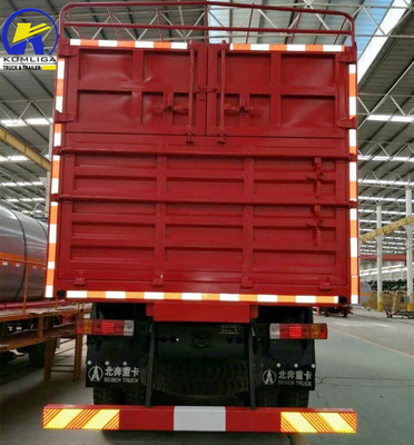 비벤 6X4 380HP 밴 박스 화물 트럭과 기어박스 및 빠른 12js200t 기어박스