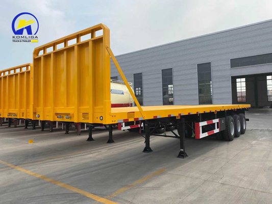 발자국 1820mm 40FT 40 톤 스켈레톤 차시 트럭 컨테이너 평면 트레일러 중고용 트랙터 트레일러