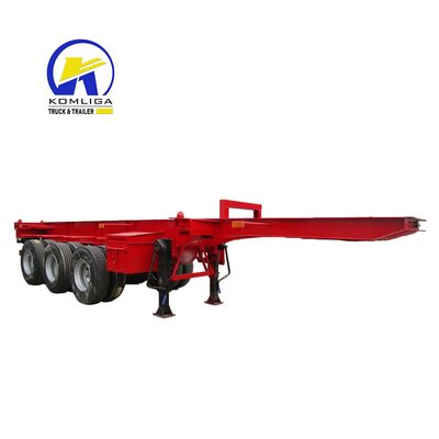 ISO9001 인증 3 축 40FT 스켈레톤 컨테이너 트럭 트레일러