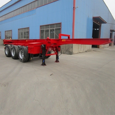 ISO9001 인증 3 축 40FT 스켈레톤 컨테이너 트럭 트레일러