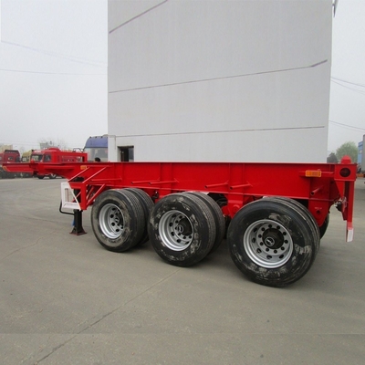 ISO9001 인증 3 축 40FT 스켈레톤 컨테이너 트럭 트레일러