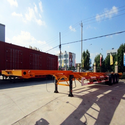 ISO9001 인증 3 축 40FT 스켈레톤 컨테이너 트럭 트레일러