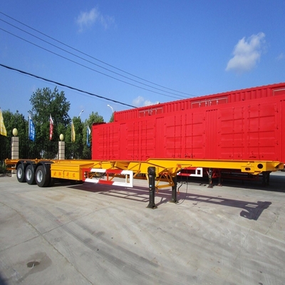 ISO9001 인증 3 축 40FT 스켈레톤 컨테이너 트럭 트레일러