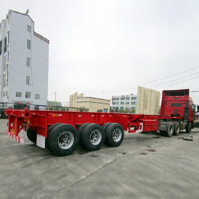 ISO9001 인증 3 축 40FT 스켈레톤 컨테이너 트럭 트레일러