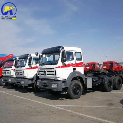 중고 6X4 10 바퀴 베이벤 북부 사용 된 벤츠 트랙터 트럭 변속기와 함께