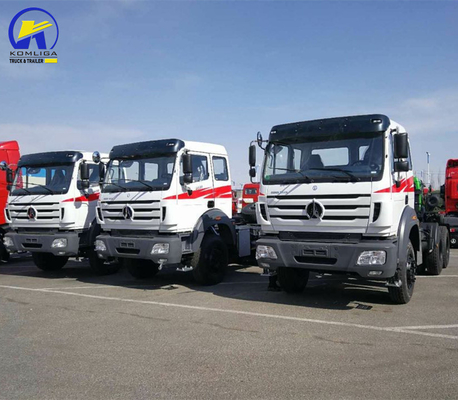 중고 6X4 10 바퀴 베이벤 북부 사용 된 벤츠 트랙터 트럭 변속기와 함께