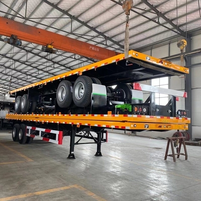 40FT 평면 컨테이너 운송 반 트레일러 Jost 2.0 또는 3.5 인치 킹 핀