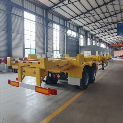 30T 용량 3 축 2 축 20FT 40FT 컨테이너 사용 된 골격 트레일러 최고