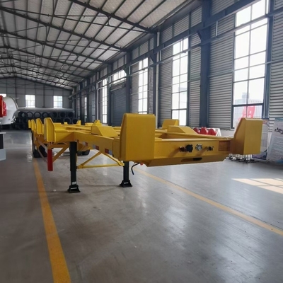 30T 용량 3 축 2 축 20FT 40FT 컨테이너 사용 된 골격 트레일러 최고