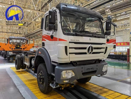 400L 알루미늄 합금 연료 탱커 중량 Beiben 6X4 420HP 화물 트럭 트럭 차시