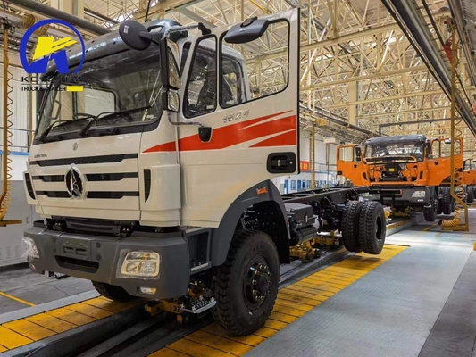 400L 알루미늄 합금 연료 탱커 중량 Beiben 6X4 420HP 화물 트럭 트럭 차시