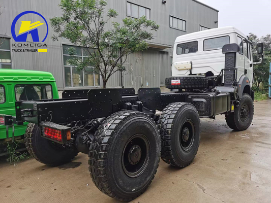 400L 알루미늄 합금 연료 탱커 중량 Beiben 6X4 420HP 화물 트럭 트럭 차시