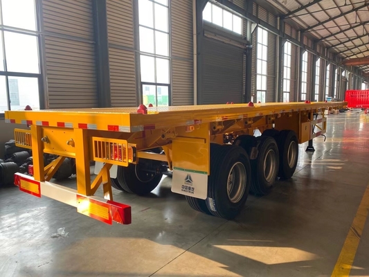 12500*2500*1650mm 40 Prime Tri-Axles 컨테이너 평면 반 트레일러 자판용