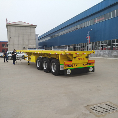 3 축 40t 20FT 40FT 평면 컨테이너 차시 안티블록 제동 시스템