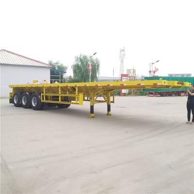 3 축 40t 20FT 40FT 평면 컨테이너 차시 안티블록 제동 시스템