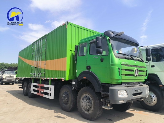 420HP 베이벤 8X4 화물 트럭 8X8 벤츠 밴 트럭 12바퀴 상자 트럭 사용자 정의 요청