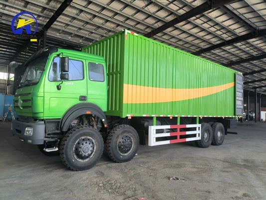 420HP 베이벤 8X4 화물 트럭 8X8 벤츠 밴 트럭 12바퀴 상자 트럭 사용자 정의 요청