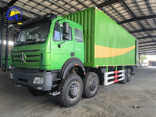 420HP 베이벤 8X4 화물 트럭 8X8 벤츠 밴 트럭 12바퀴 상자 트럭 사용자 정의 요청