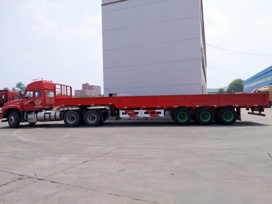삼축 600mm 800mm 측면 벽 트레일러 Tare 무게 약 6.7 T 철강 구조