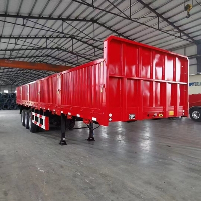 40FT 컨테이너 600mm 12.5m 13m 3 축 사이드 도어 반 트레일러 평면 디자인