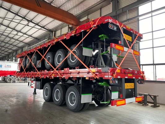 40FT 컨테이너 600mm 12.5m 13m 3 축 사이드 도어 반 트레일러 평면 디자인