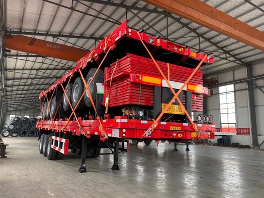 40FT 컨테이너 600mm 12.5m 13m 3 축 사이드 도어 반 트레일러 평면 디자인