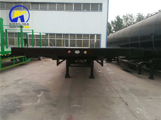 Q345b 2 축 20tons 25FT 평면 승매용 철강 주선 반 트레일러