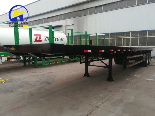 Q345b 2 축 20tons 25FT 평면 승매용 철강 주선 반 트레일러