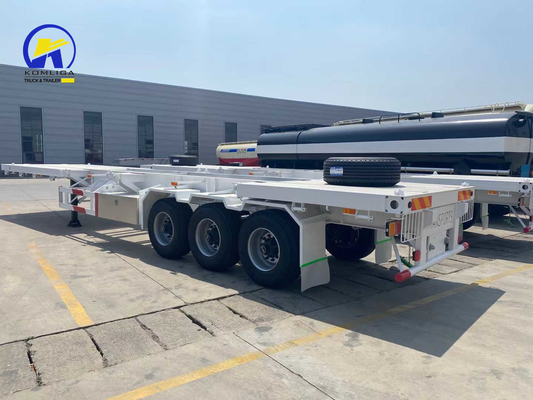 1820mm 출면 중량 3 축 40FT 골격 중량 US용 반 컨테이너 트레일러