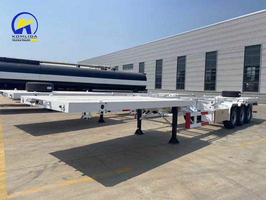 1820mm 출면 중량 3 축 40FT 골격 중량 US용 반 컨테이너 트레일러