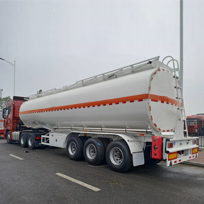 7000-8000mm 바퀴기반 3 축 45000L 가솔린 운송유 탱커 연료 탱커 트럭 트레일러