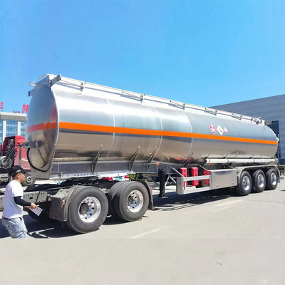 3 축 42cbm 45cbm 용량 알루미늄 가솔린 오일 탱크 연료 트레일러 1820mm 트레일러