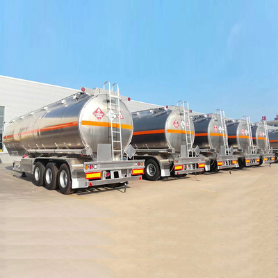 12 타이어 50tons 3axle 알루미늄 오일 탱커 트럭 연료 탱크 반 트레일러 트레일러 1820mm