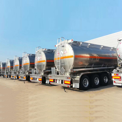 12 타이어 50tons 3axle 알루미늄 오일 탱커 트럭 연료 탱크 반 트레일러 트레일러 1820mm