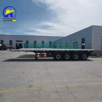 30-100t 로딩 용량 Wabco 밸브 2/3/4 축 컨테이너용 평면 반 트레일러