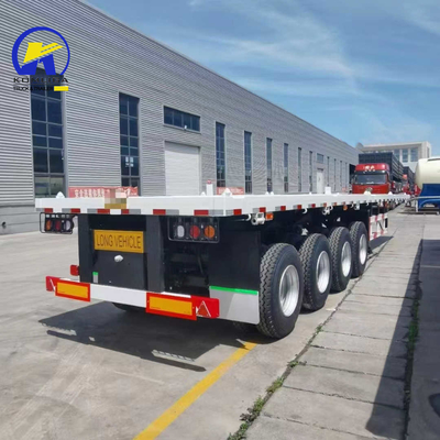 30-100t 로딩 용량 Wabco 밸브 2/3/4 축 컨테이너용 평면 반 트레일러
