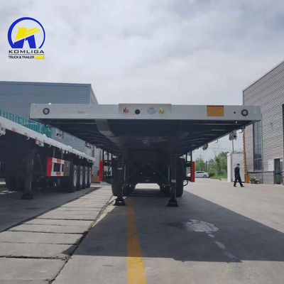 30-100t 로딩 용량 Wabco 밸브 2/3/4 축 컨테이너용 평면 반 트레일러