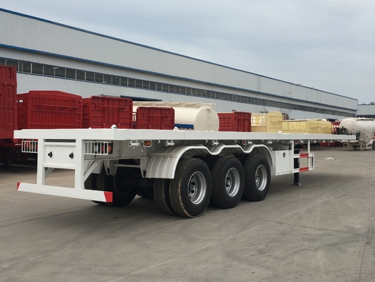 40FT 20FT 트래커 헤드 평면 컨테이너 7000-8000mm의 휠 베이스와 반 트레일러